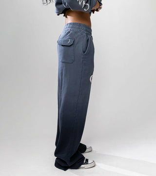 Zodiac Flared Sweatpants in Cancer Back Bone Society.