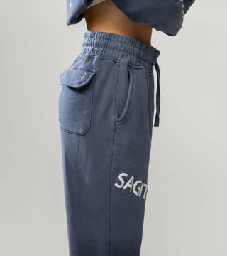 Zodiac Flared Sweatpants in Sagittarius Back Bone Society.
