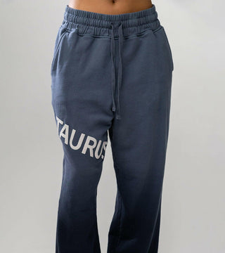 Zodiac Flared Sweatpants in Taurus Back Bone Society.