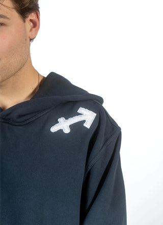 Zodiac Hoodie in Sagittarius Back Bone Society.