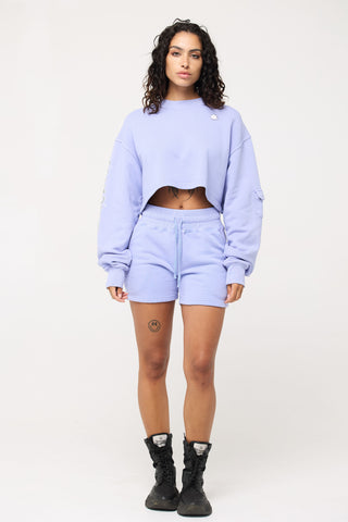 Cropped Pullover in Aquarius