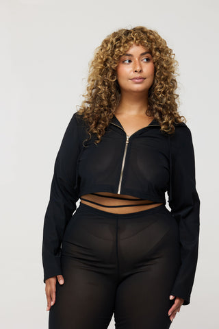The Sammy Mesh Zip Up Hoodie