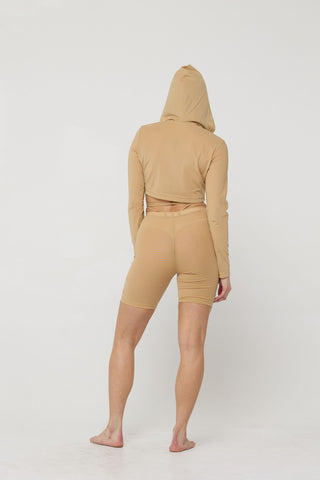 The Sammy Mesh Zip Up Hoodie Back Bone Society.