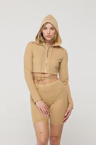 The Sammy Mesh Zip Up Hoodie Back Bone Society.