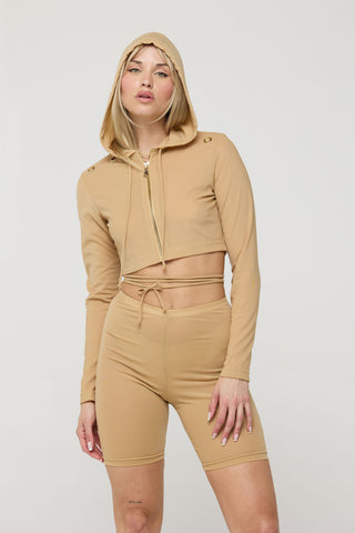 The Sammy Mesh Zip Up Hoodie Back Bone Society.