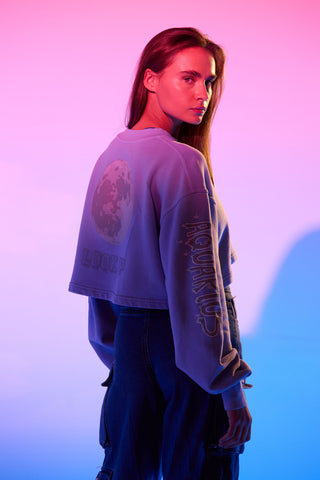 Cropped Pullover in Aquarius