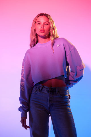 Cropped Pullover in Pisces