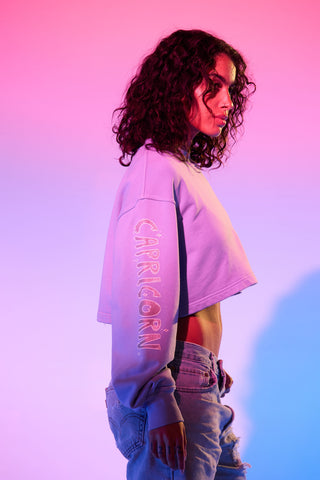 Cropped Pullover in Capricorn