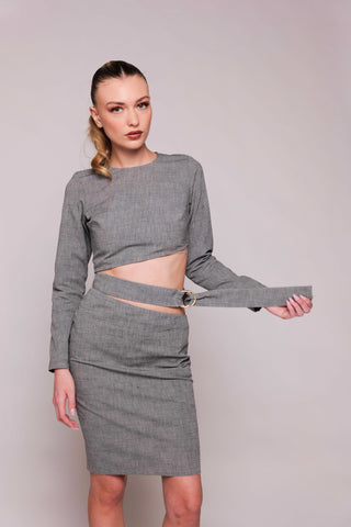 The Briel Asymmetrical Cutout Dress