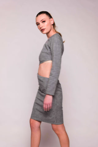 The Briel Asymmetrical Cutout Dress