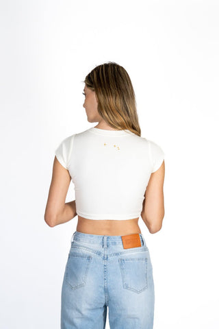 The 9th Ribbed Baby Tee - Aries - Back Bone Society - Lingerie