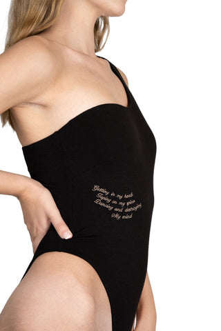 The Poppy Asymmetrical Bodysuit - Back Bone Society - Lingerie